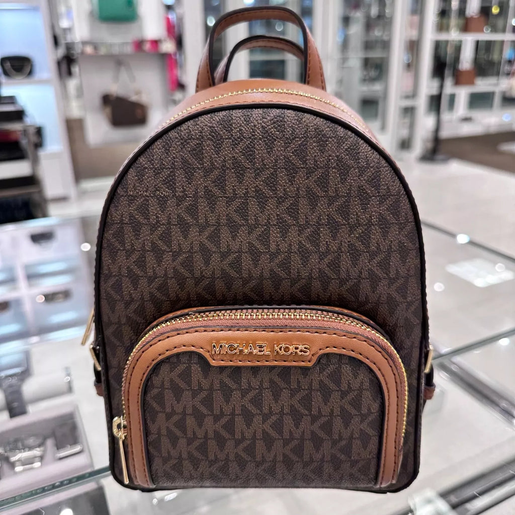 Jaycee XS Convertible Zip Backpack — Brown