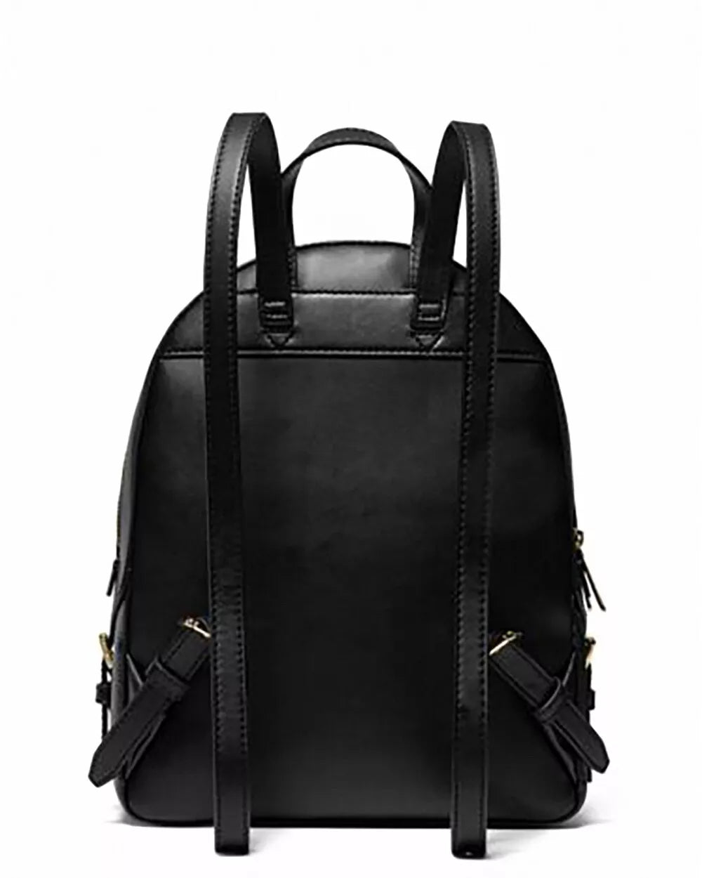 Jaycee Medium Leather Backpack — Black