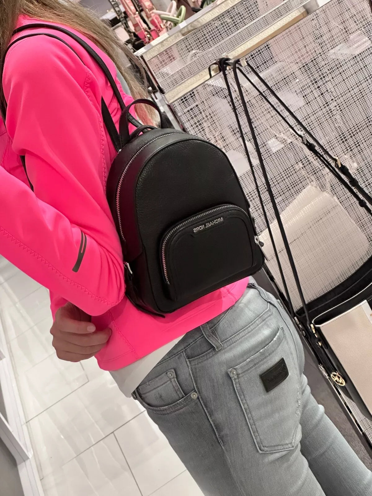 Jaycee XS Convertible Zip Backpack — Black