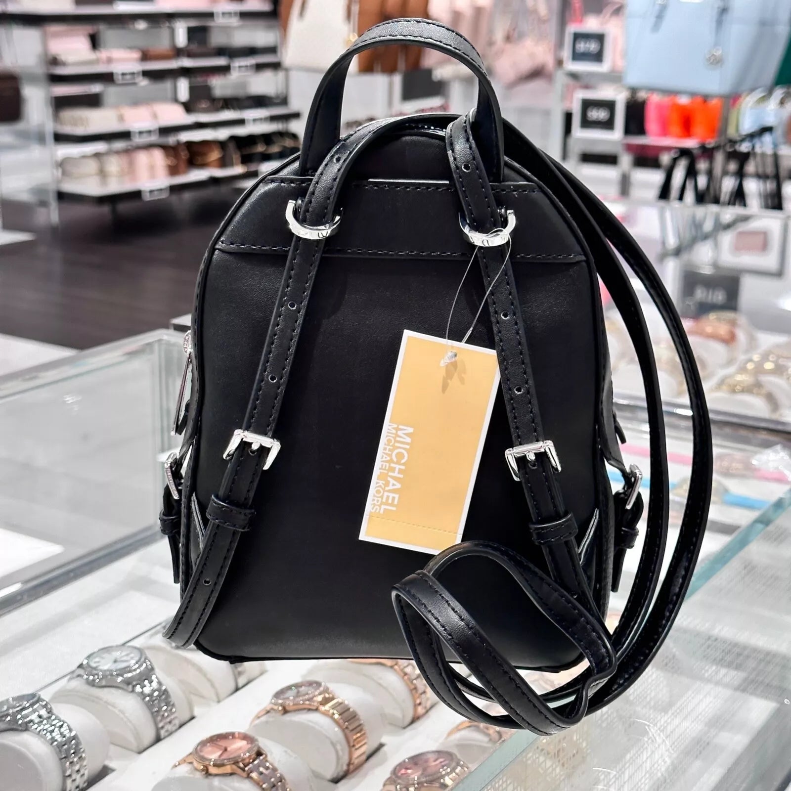 Jaycee XS Convertible Zip Backpack — Black