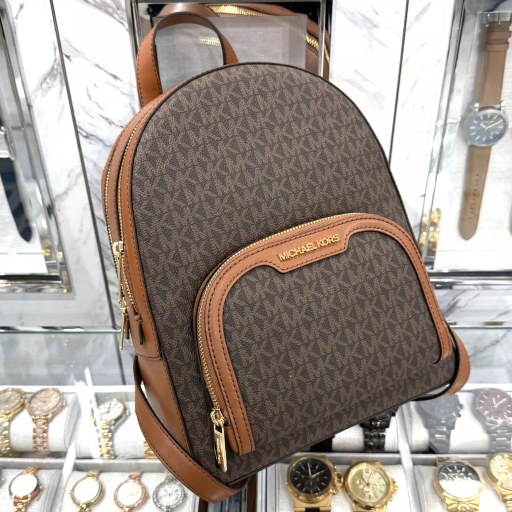 Jaycee Medium Logo Backpack — Luggage Brown