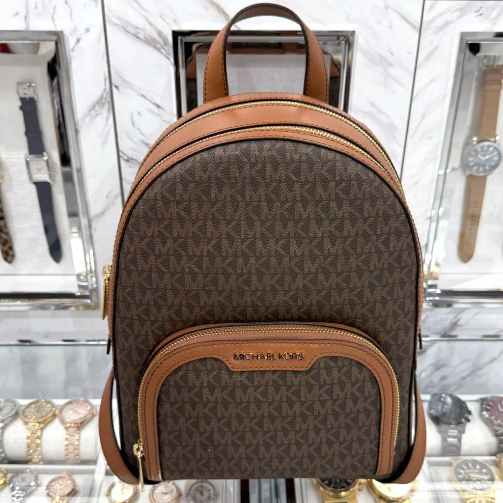 Jaycee Medium Logo Backpack — Luggage Brown