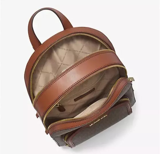 Jaycee Medium Logo Backpack — Luggage Brown