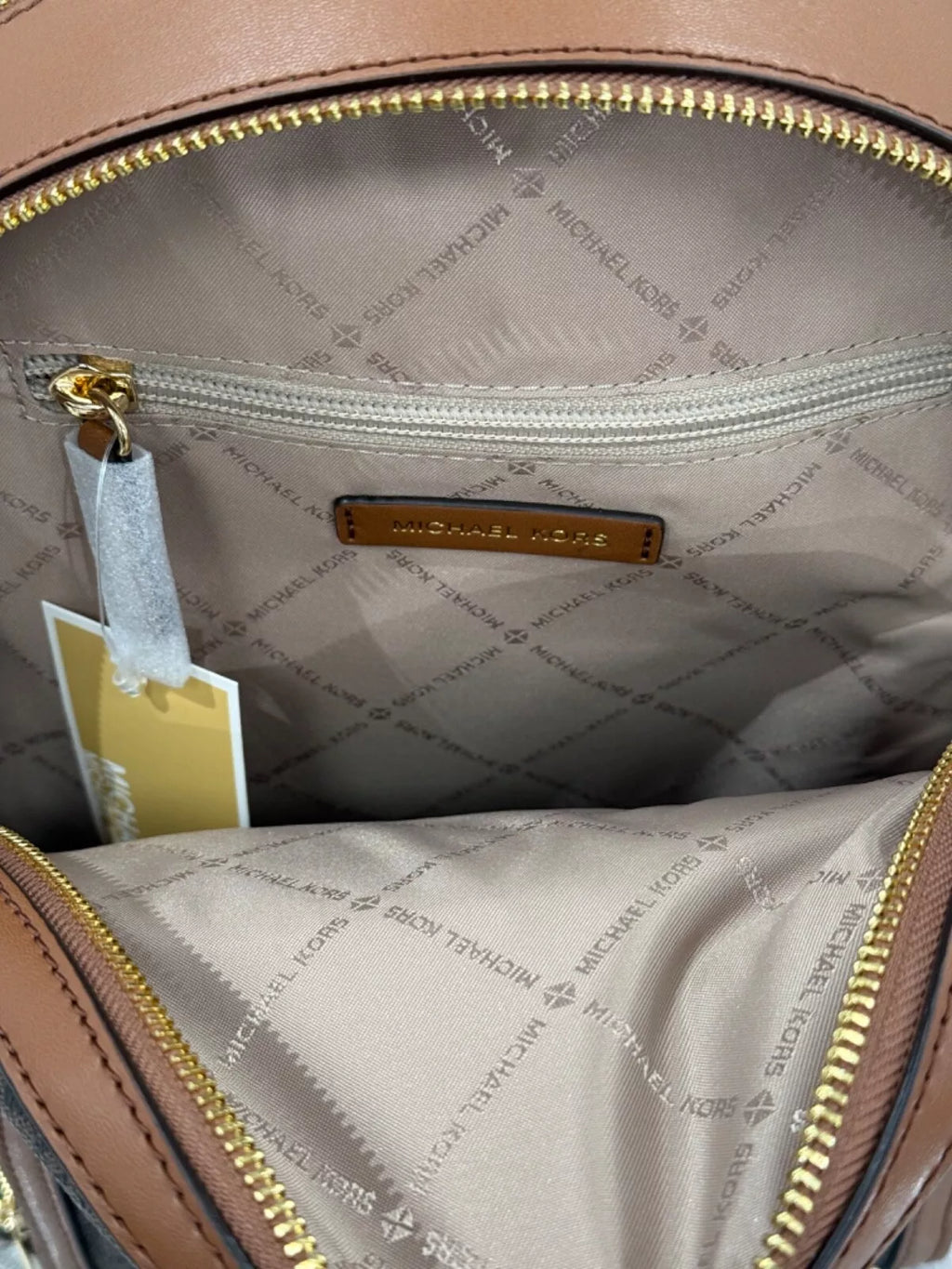 Jaycee Medium Logo Backpack — Luggage Brown