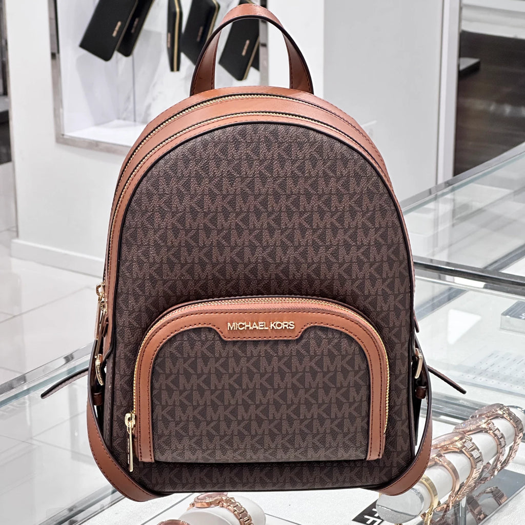 Jaycee Medium Logo Backpack — Luggage Brown
