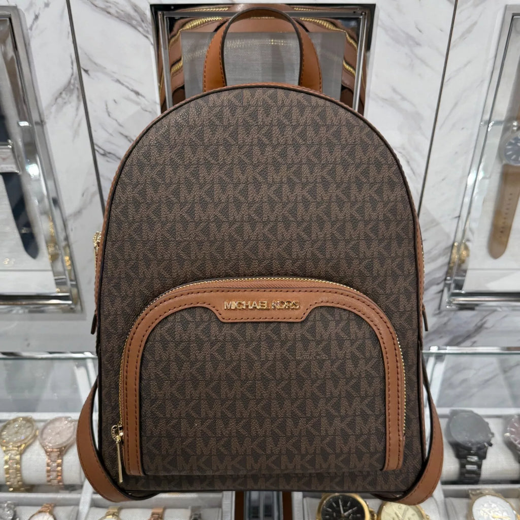 Jaycee Medium Logo Backpack — Luggage Brown