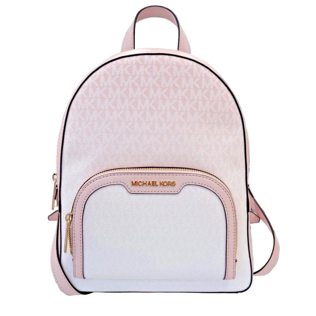 Jaycee Medium Zip Backpack — Powder Blush