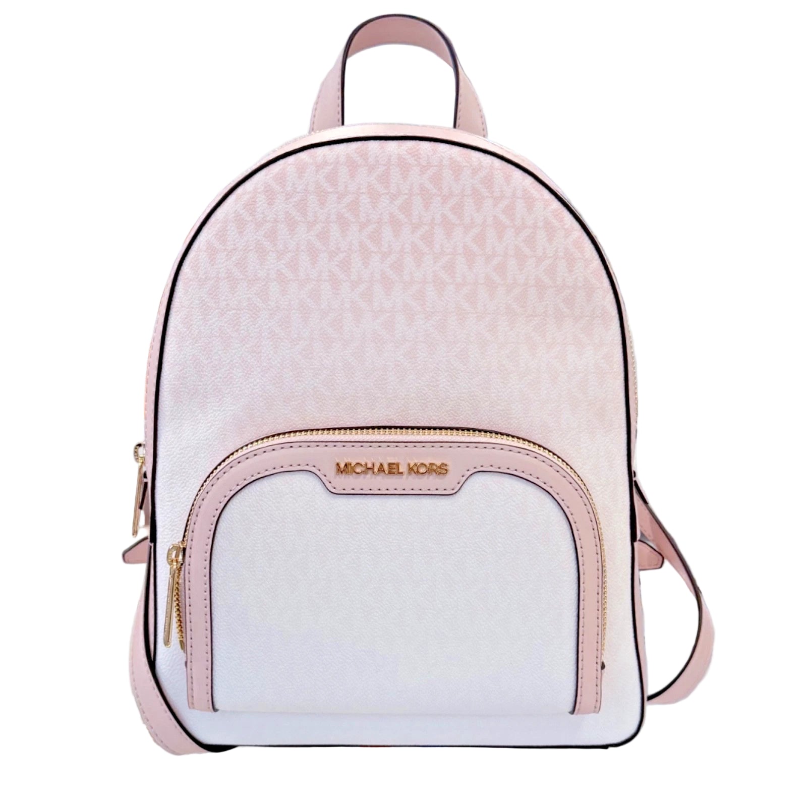 Jaycee Medium Zip Backpack — Powder Blush