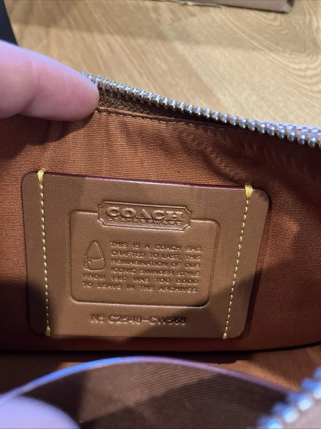 Crystal Coach - Coach Swinger 20 Crystal Bag Signature Jacquard CW568 NWT