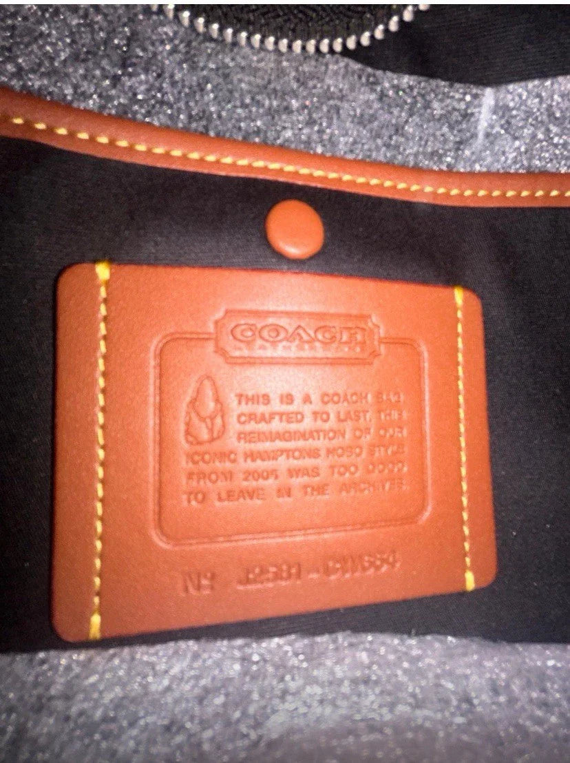 Coach Hampton Crystal Signature Jacquard Hobo Bag