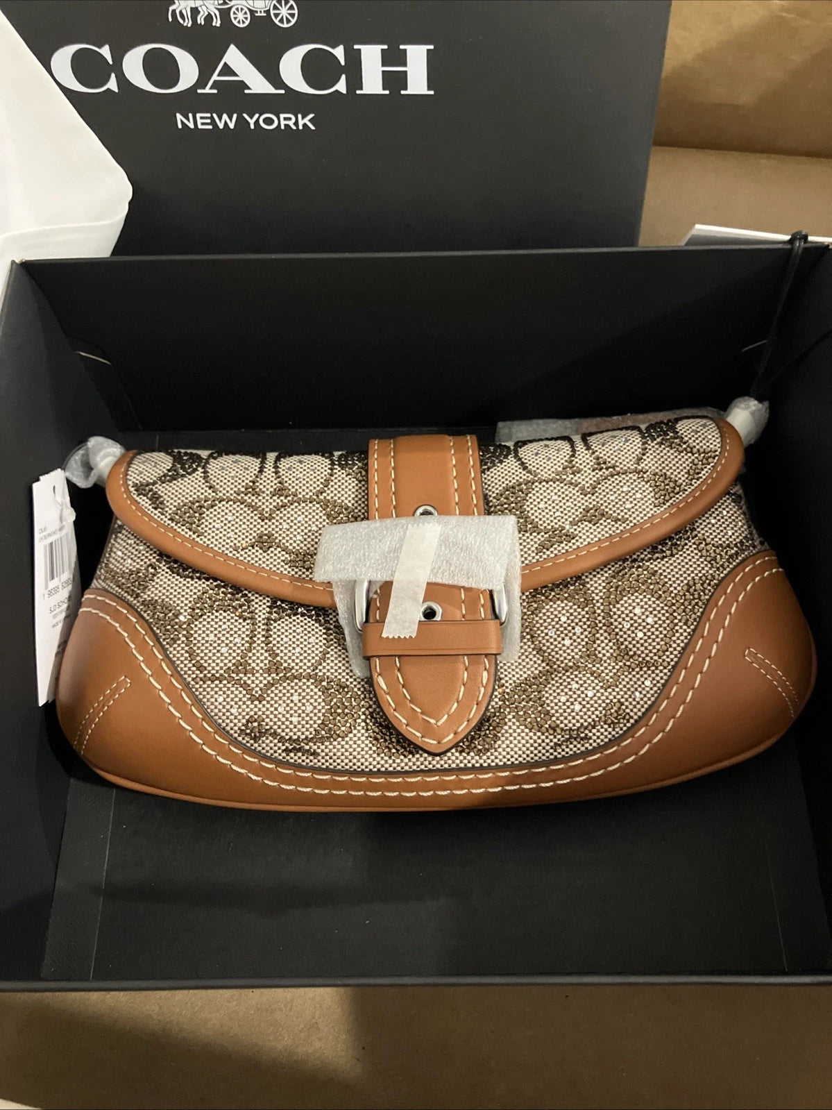 COACH Crystal Soho Bag 25 w Chain New In Box - Authentication Included CRYSTAL