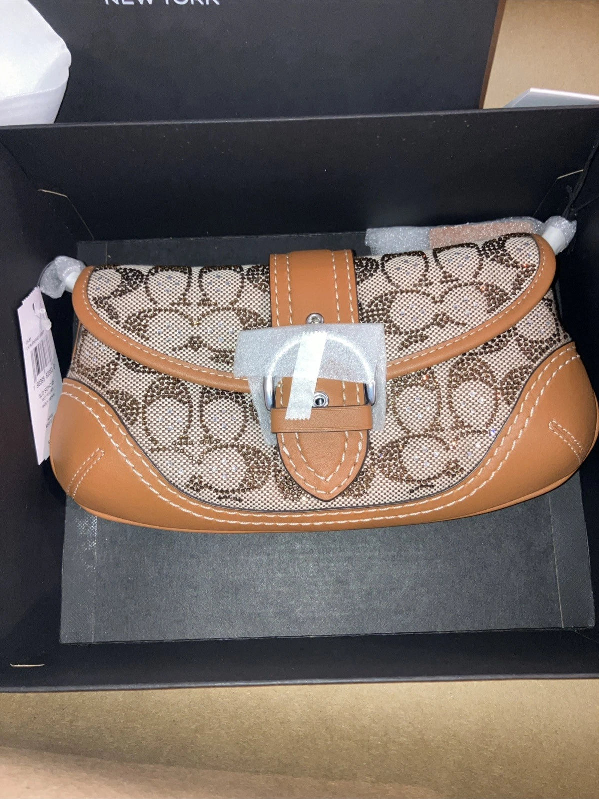 COACH Crystal Soho Bag 25 w Chain New In Box - Authentication Included CRYSTAL