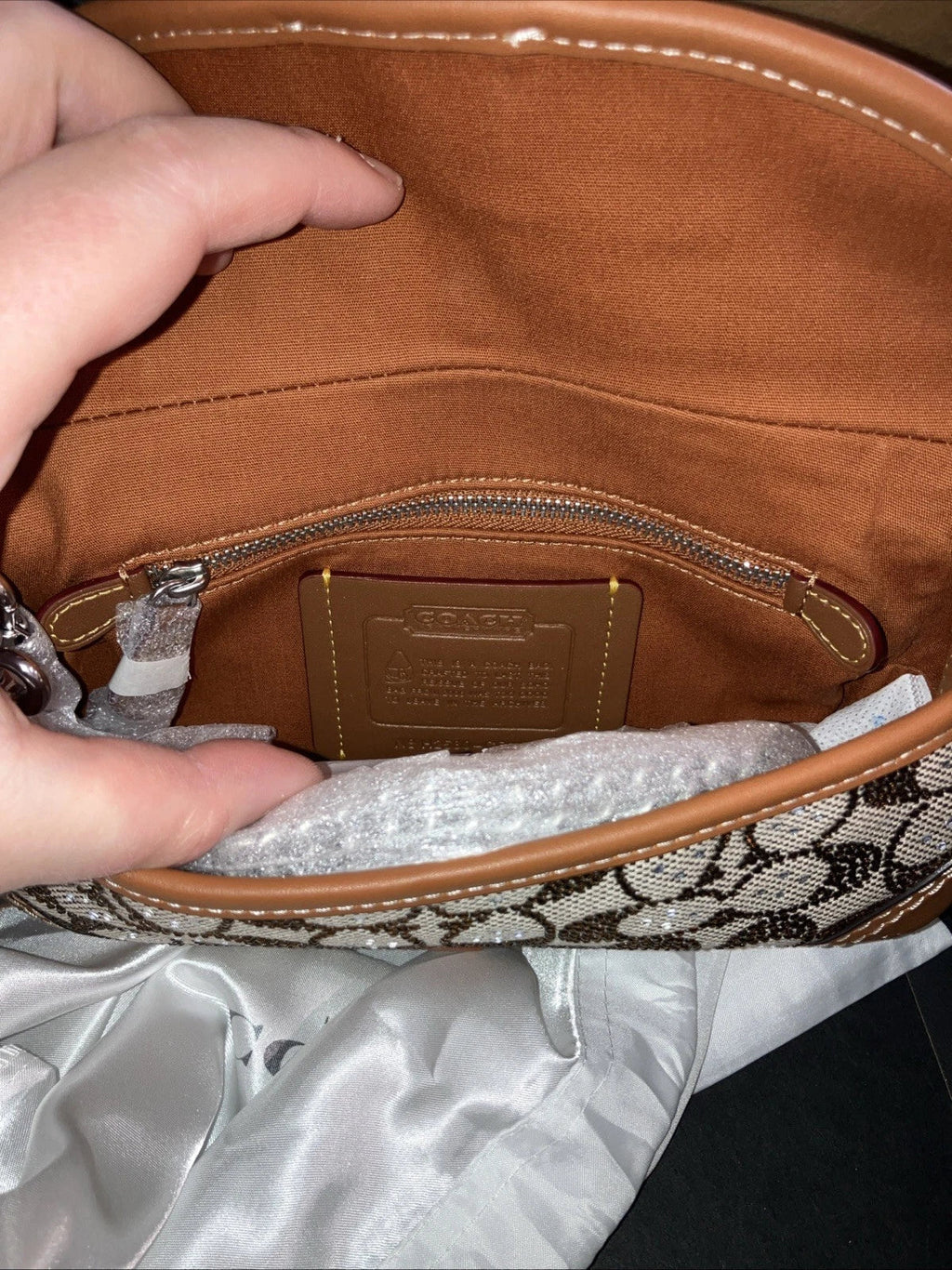 COACH Crystal Soho Bag 25 w Chain New In Box - Authentication Included CRYSTAL