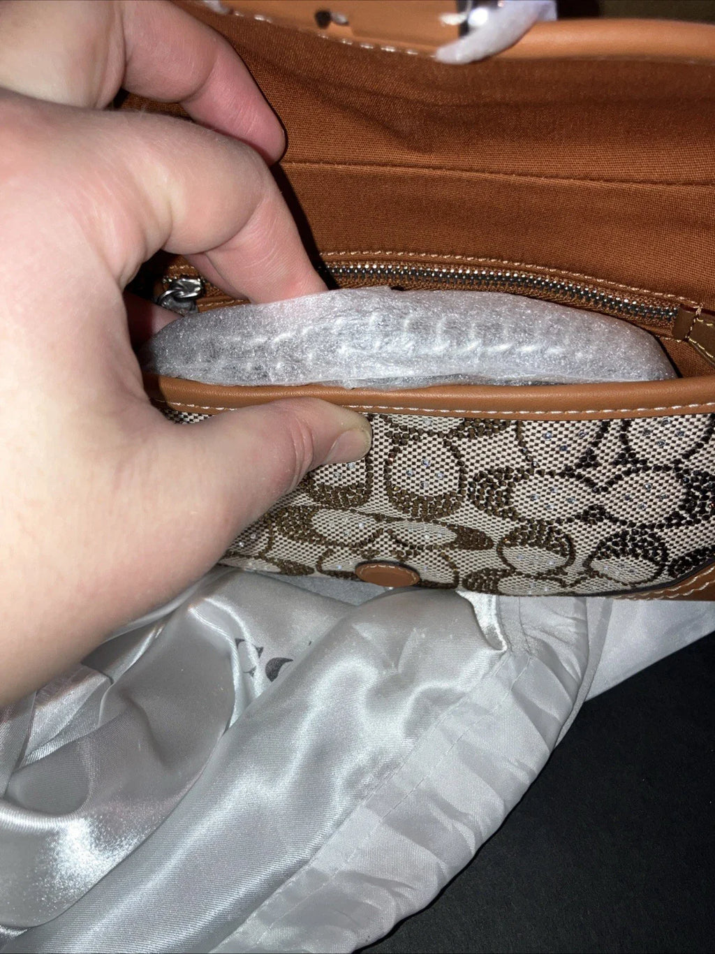 COACH Crystal Soho Bag 25 w Chain New In Box - Authentication Included CRYSTAL