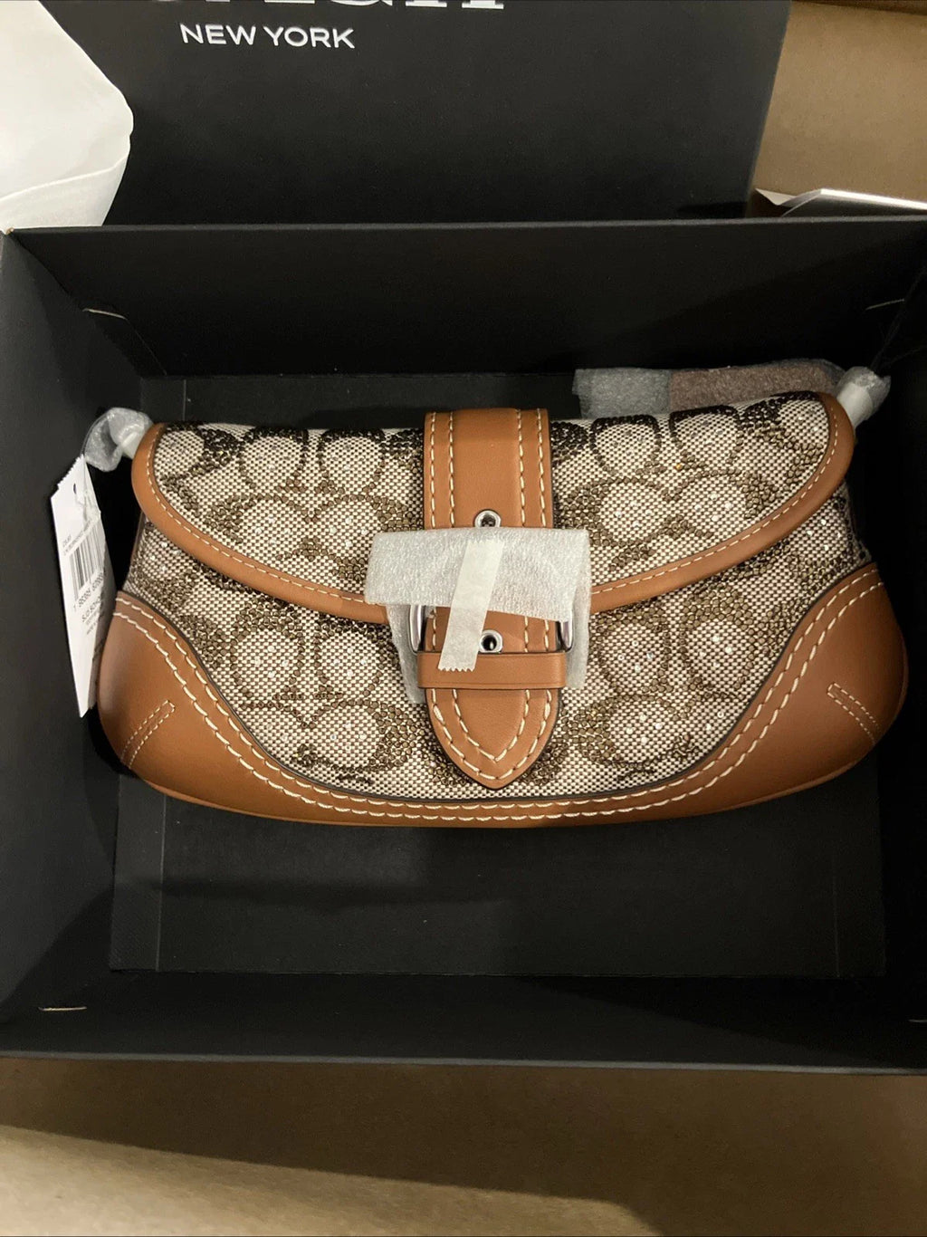 COACH Crystal Soho Bag 25 w Chain New In Box - Authentication Included CRYSTAL