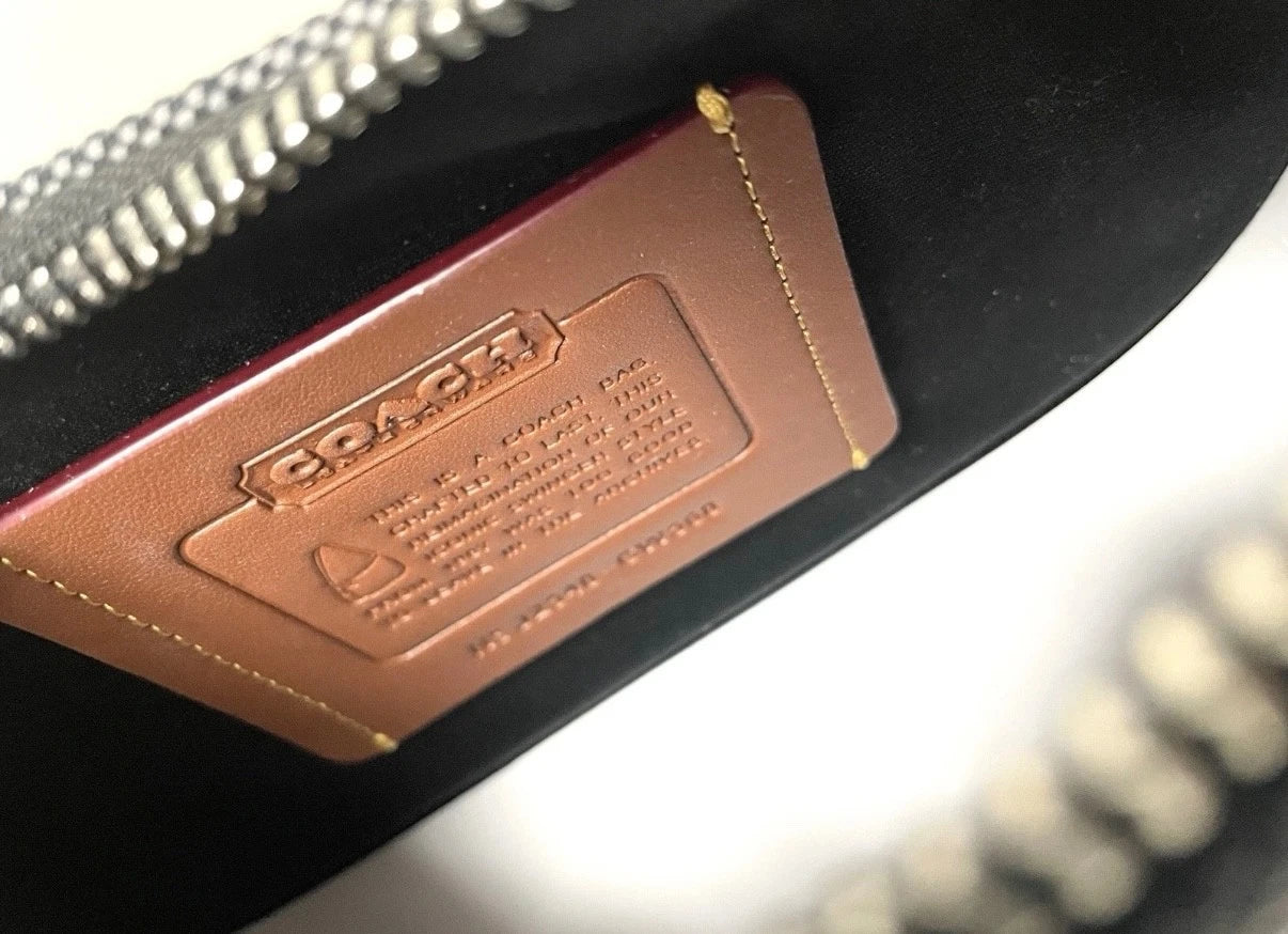 COACH Swinger 20 Crystal Signature Jacquard - Black