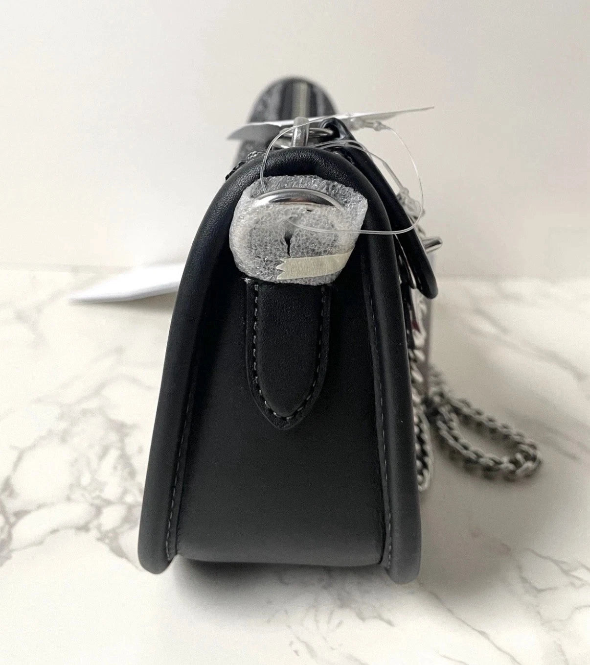 COACH Swinger 20 Crystal Signature Jacquard - Black