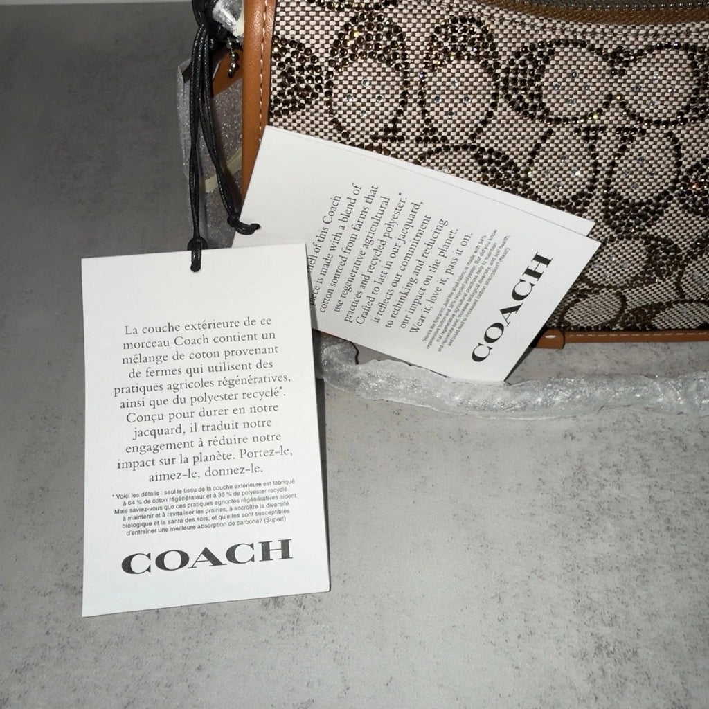 Coach crystal swinger bag