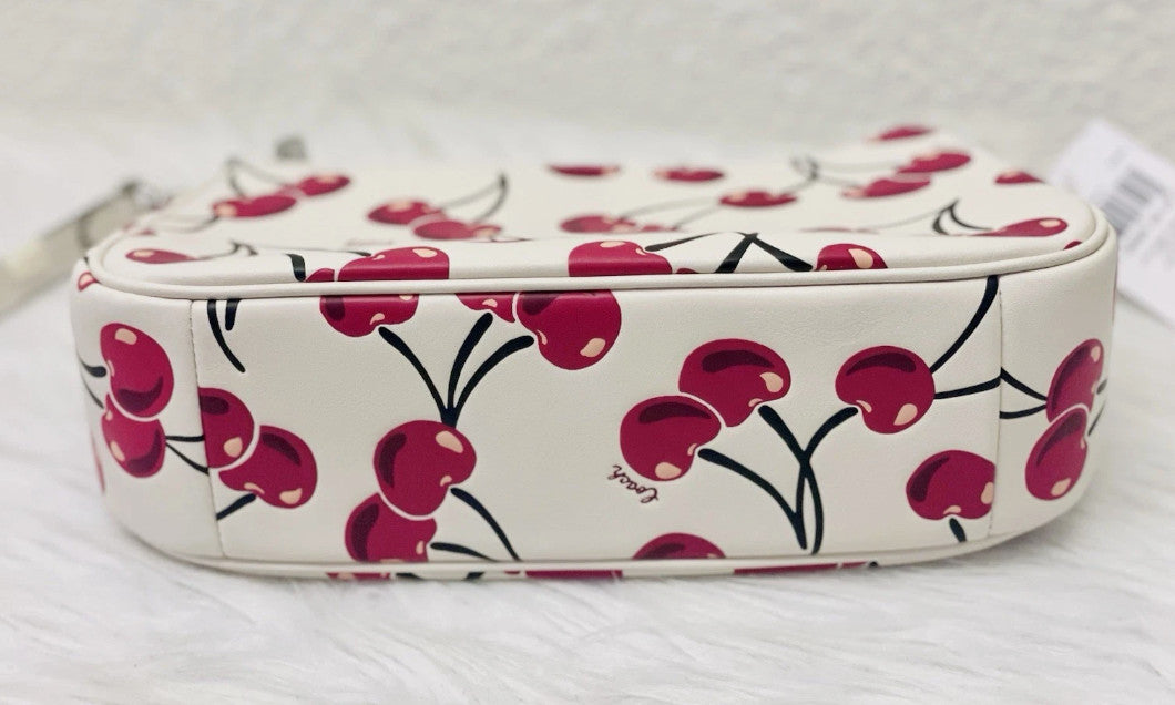 COACH CZ774 Teri Shoulder Bag With Cherry Print Smooth Leather Outlet JAPAN #GBJ