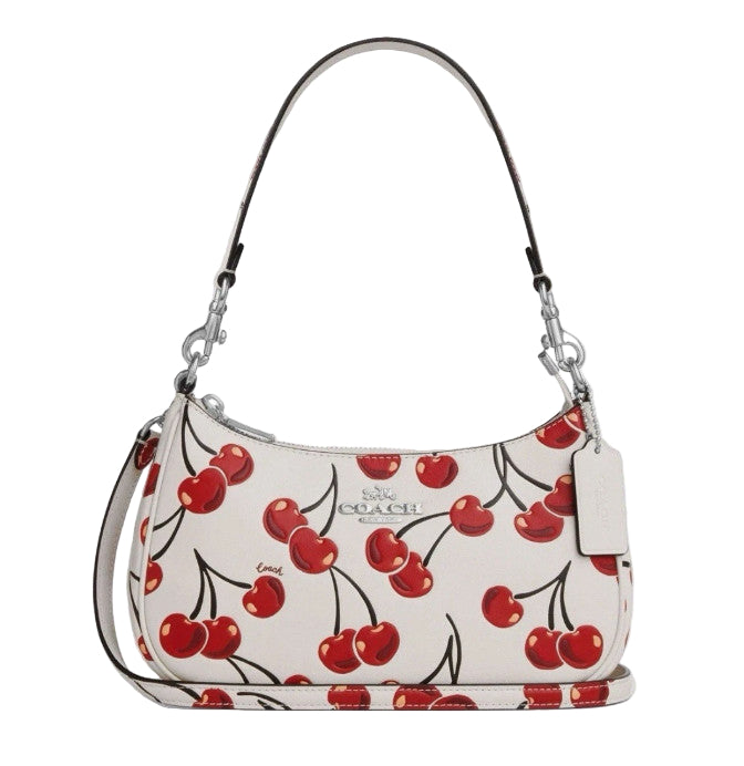 COACH CZ774 Teri Shoulder Bag With Cherry Print Smooth Leather Outlet JAPAN #GBJ