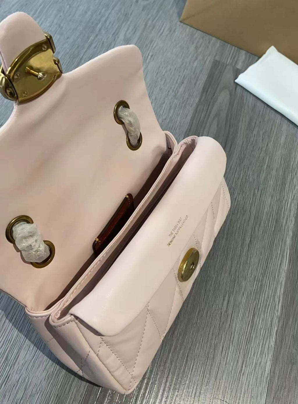 COACH Tabby Shoulder Bag 20 Quilting Nappa Leather CP149 Pink Gold Outlet NEW