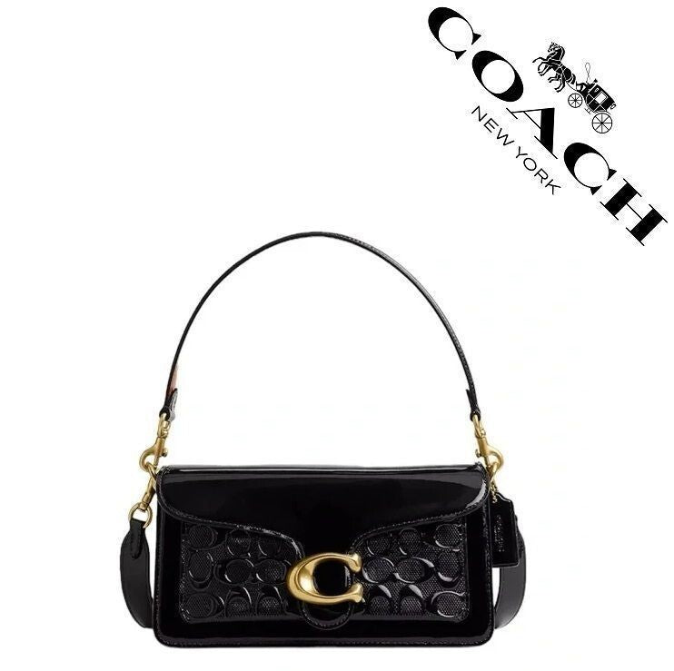 COACH  Tabby Shoulder Bag 26 In Signature Leather Black CM554 Outlet NEW