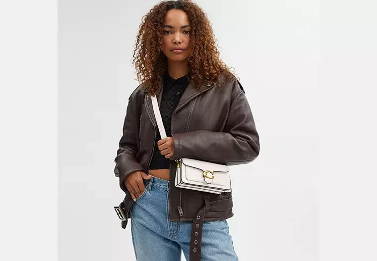 COACH  Tabby Shoulder Bag 20 CM546 Chalk Outlet NEW