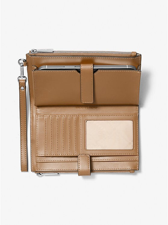 Michael Kors MK Jet Set Travel Double Zip Phone Wristlet Wallet