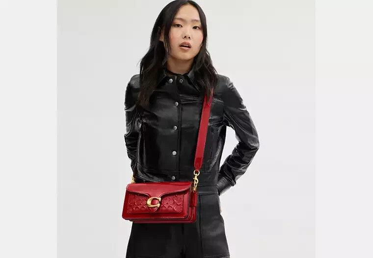 COACH  Tabby Shoulder Bag 26 In Signature Leather Red CM554 Outlet NEW
