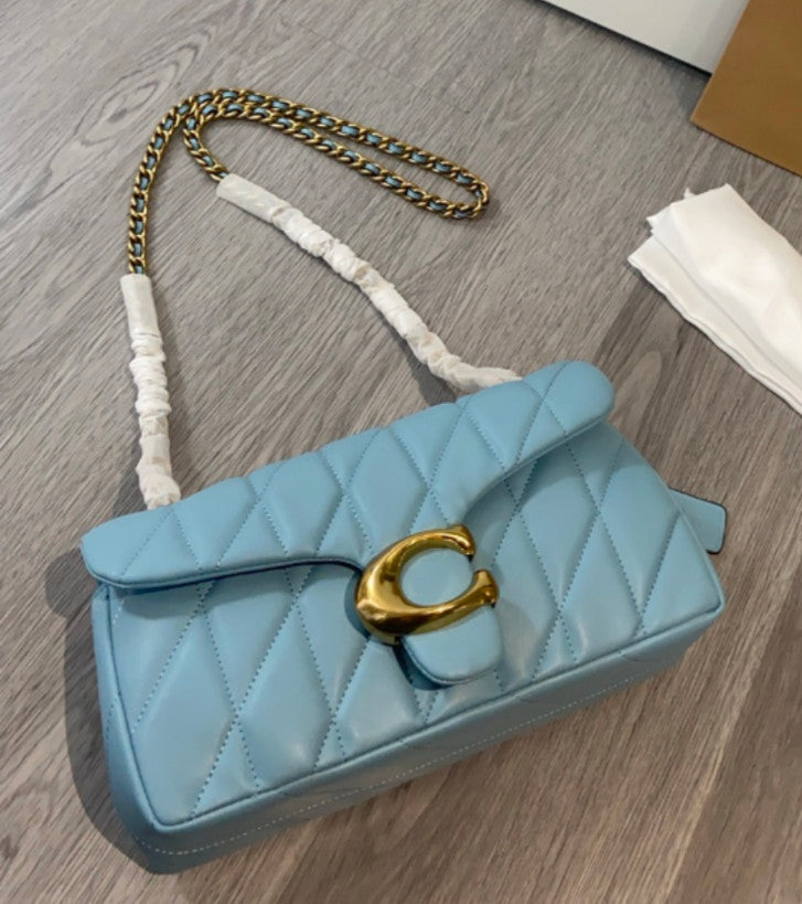 COACH Tabby Shoulder Bag 26 Quilted BlueBell CP150 Outlet NEW
