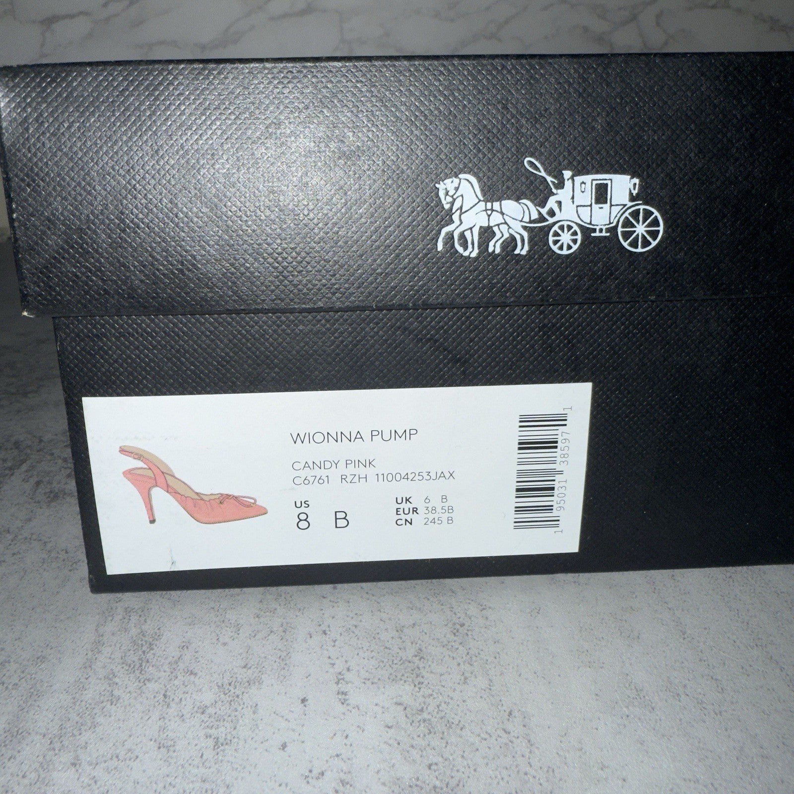 COACH Candy Pink Wionna Pump Size 8 B $195 Retail