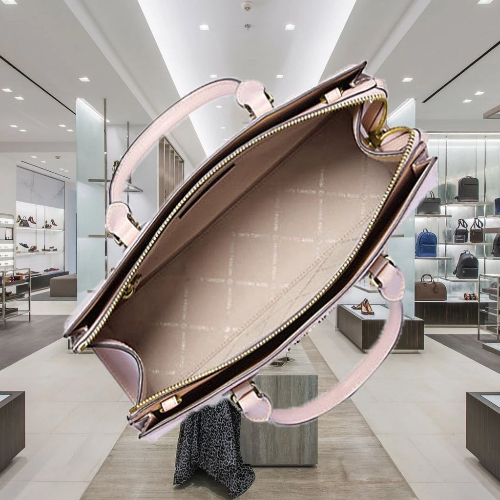 Sheila Medium Satchel Crossbody — Powder Blush