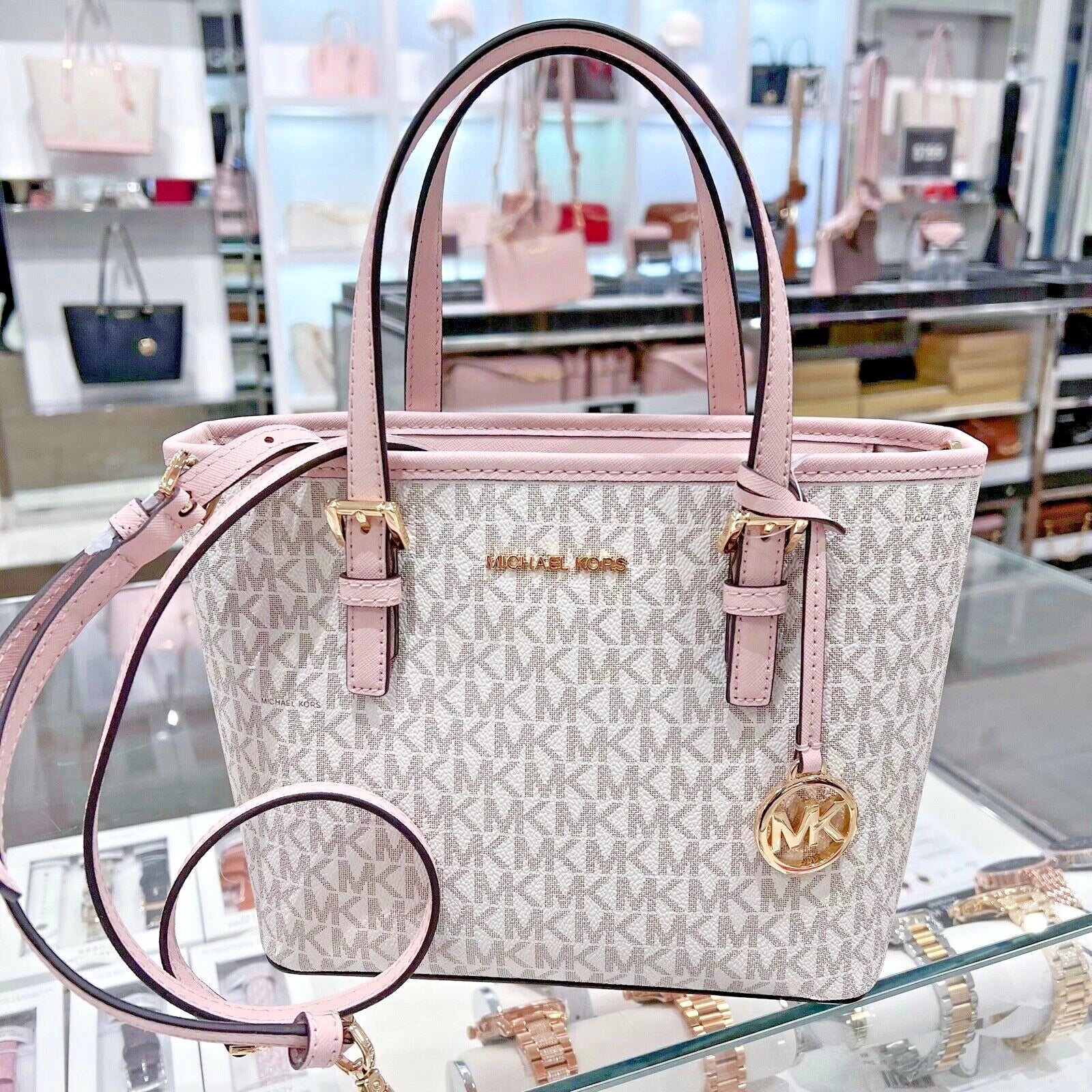 Jet Set Travel XS Carryall — Powder Blush