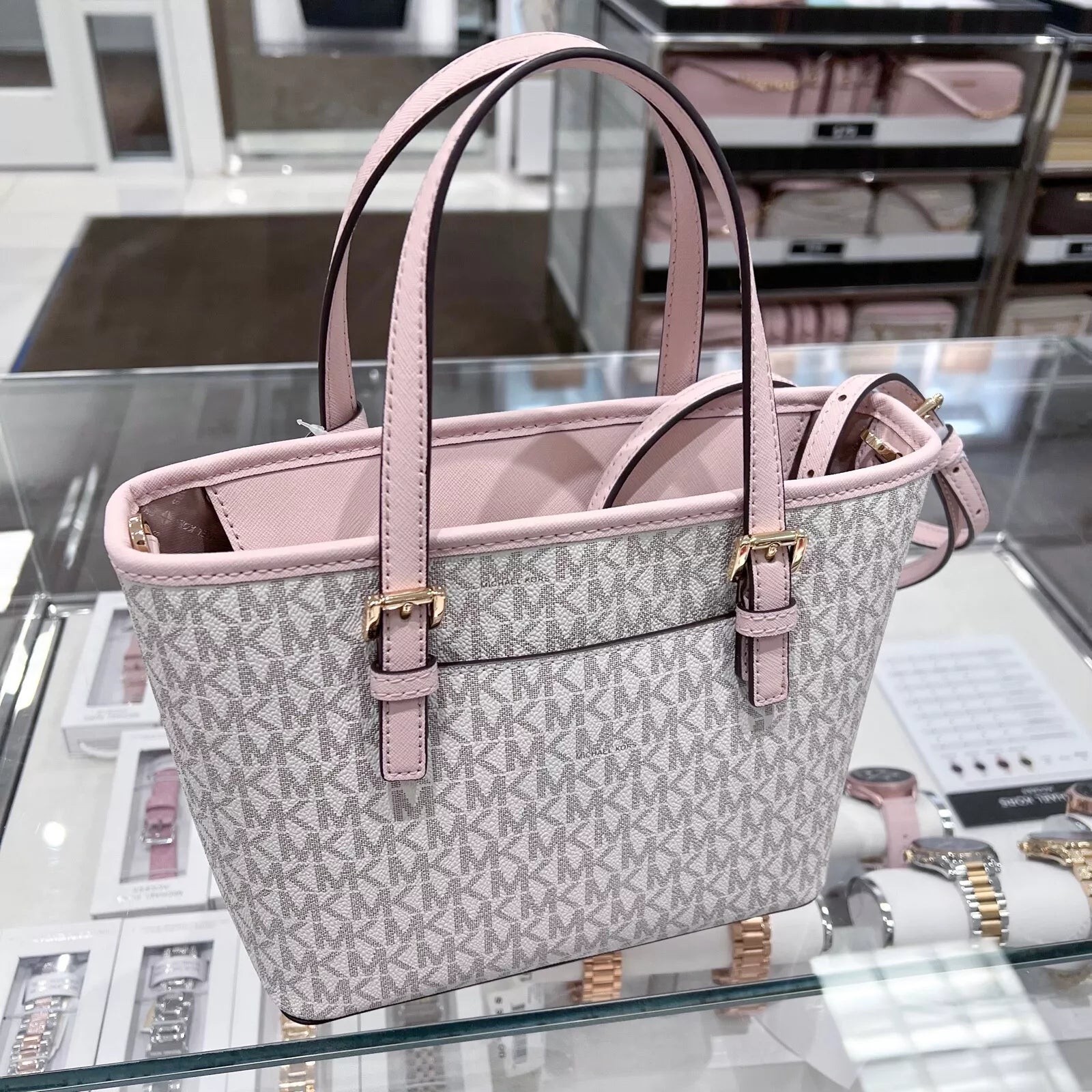 Jet Set Travel XS Carryall — Powder Blush