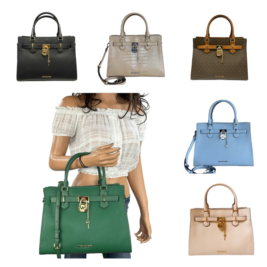MICHAEL KORS HAMILTON MEDIUM SATCHEL SHOULDER CROSSBODY BAG