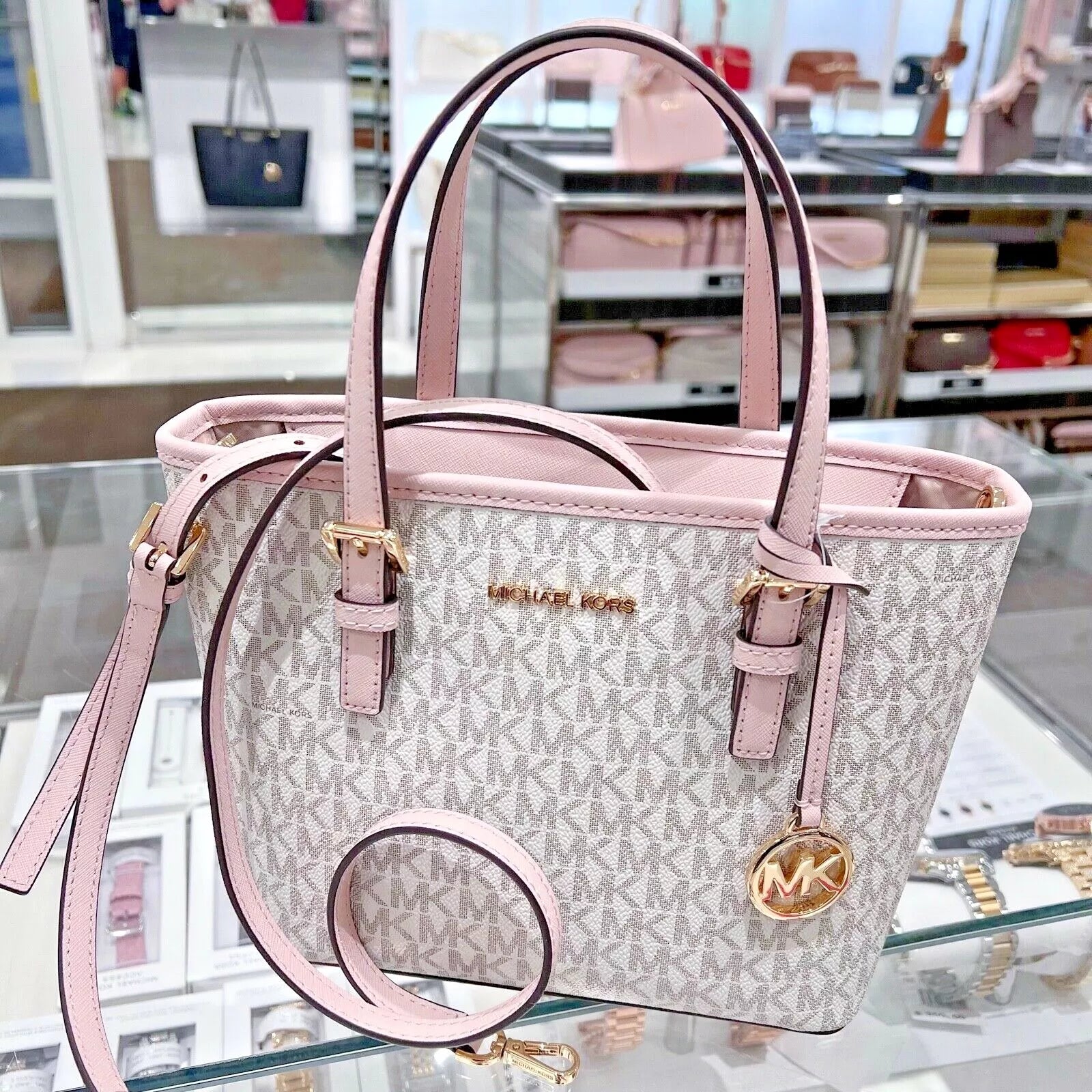 Jet Set Travel XS Carryall — Powder Blush