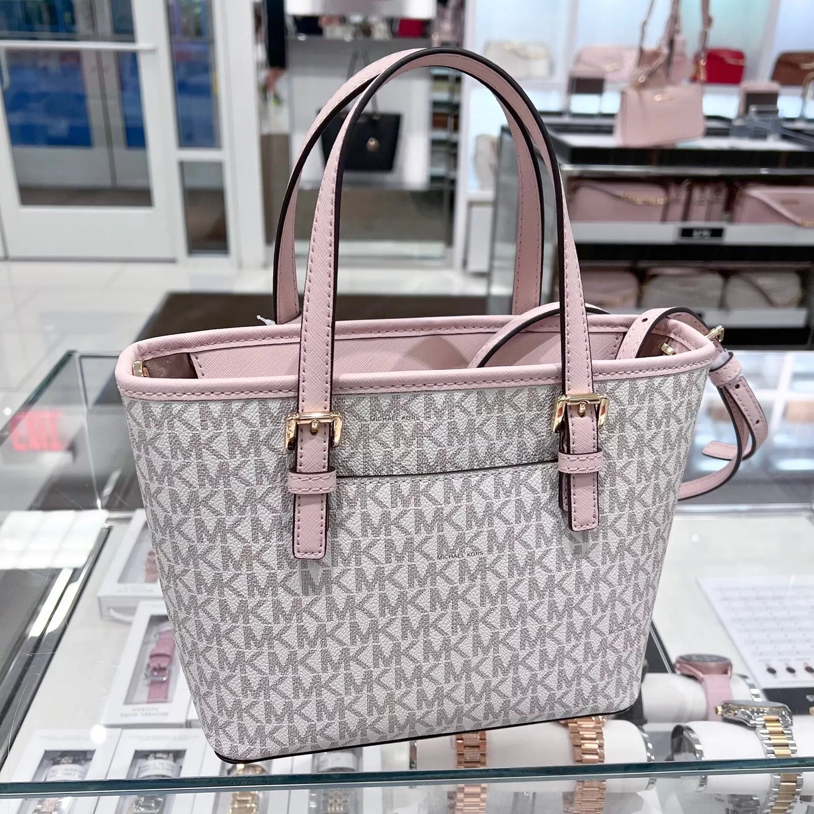 Jet Set Travel XS Carryall — Powder Blush