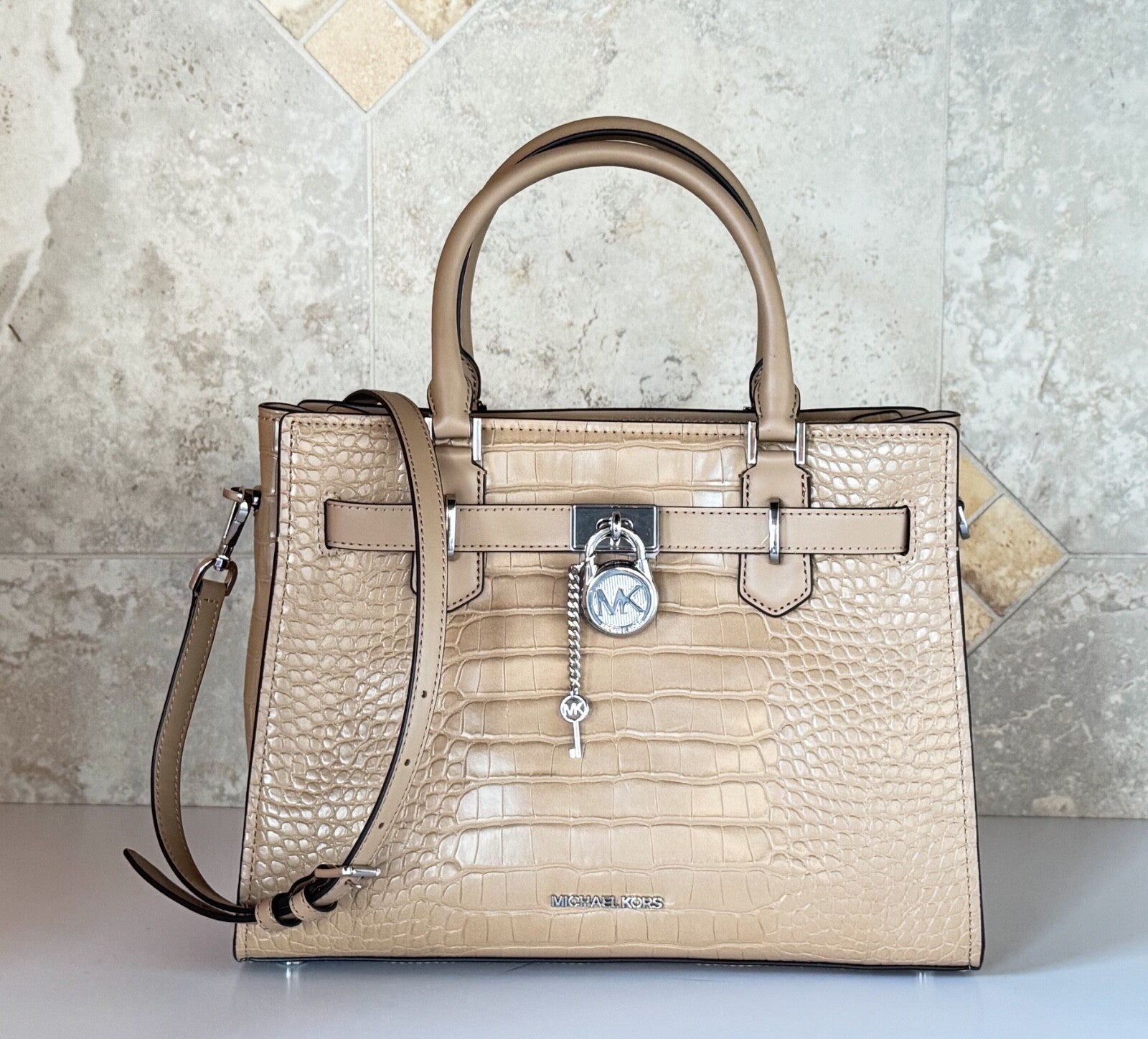 MICHAEL KORS HAMILTON MEDIUM SATCHEL SHOULDER CROSSBODY BAG