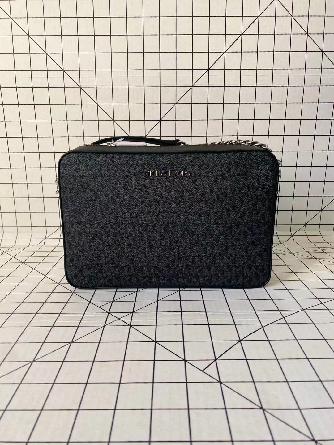 Michael Kors Jet Set Large East West Crossbody Signature Leather Bag Handbag