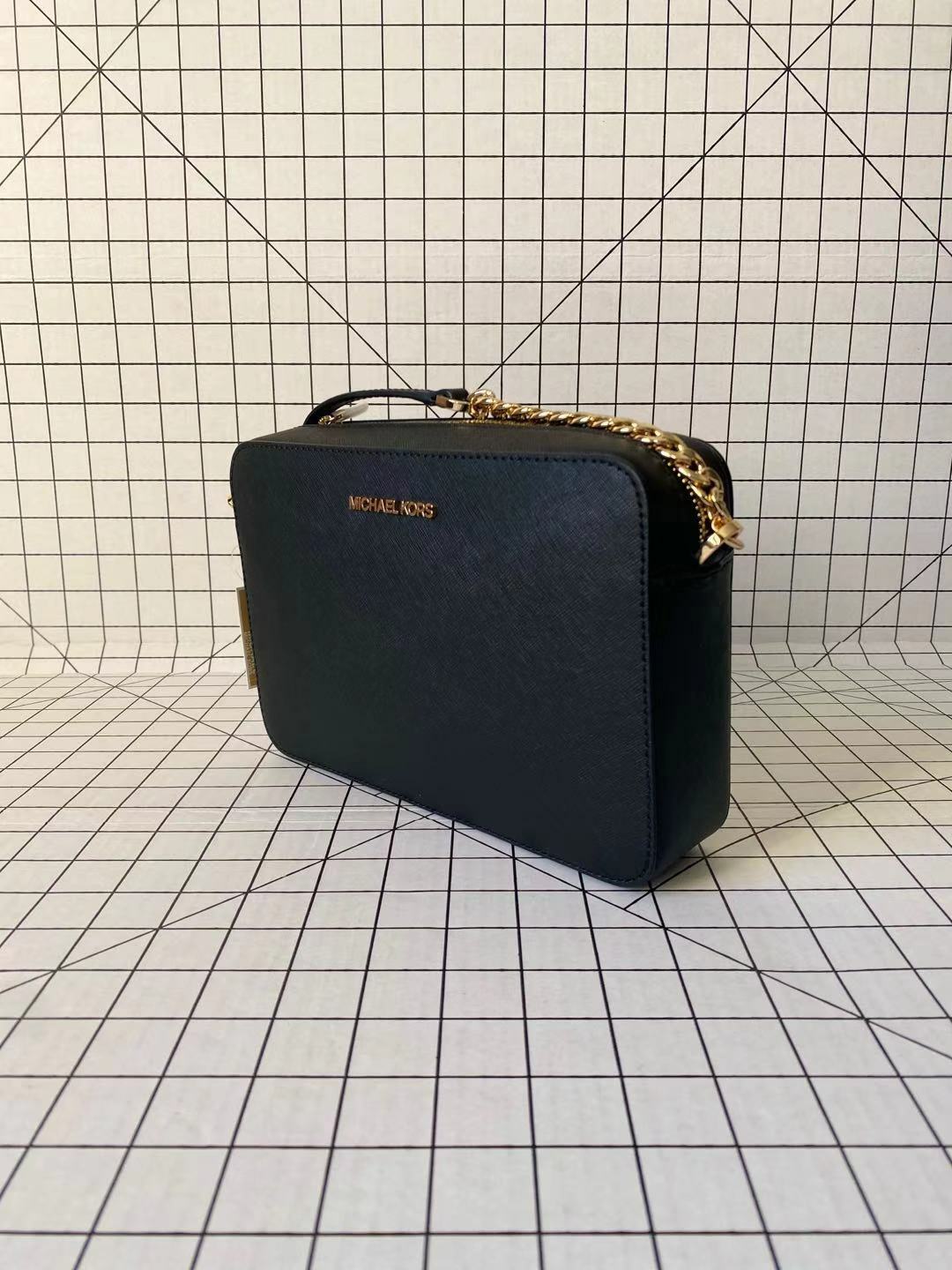 Michael Kors Jet Set Large East West Crossbody Signature Leather Bag Handbag