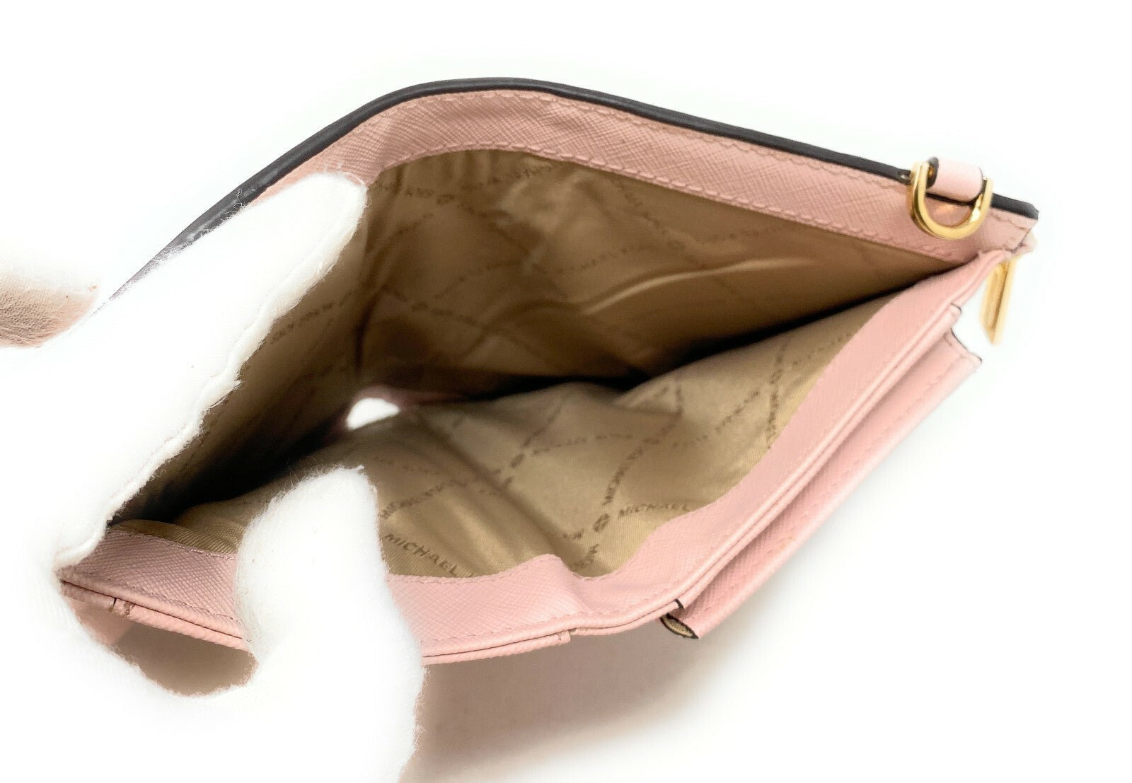 Michael Kors MK Jet Set Travel Double Zip Phone Wristlet Wallet