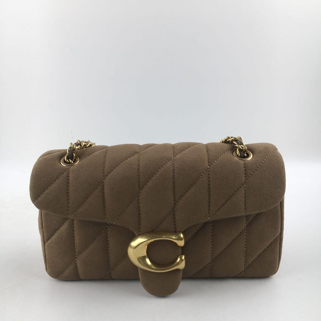COACH  Tabby Shoulder Bag 26 With Quilting Suede Brown CW620 Outlet NEW