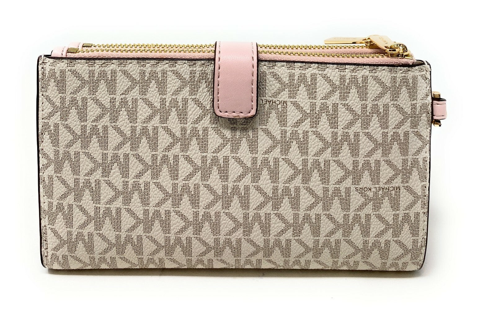 Michael Kors MK Jet Set Travel Double Zip Phone Wristlet Wallet