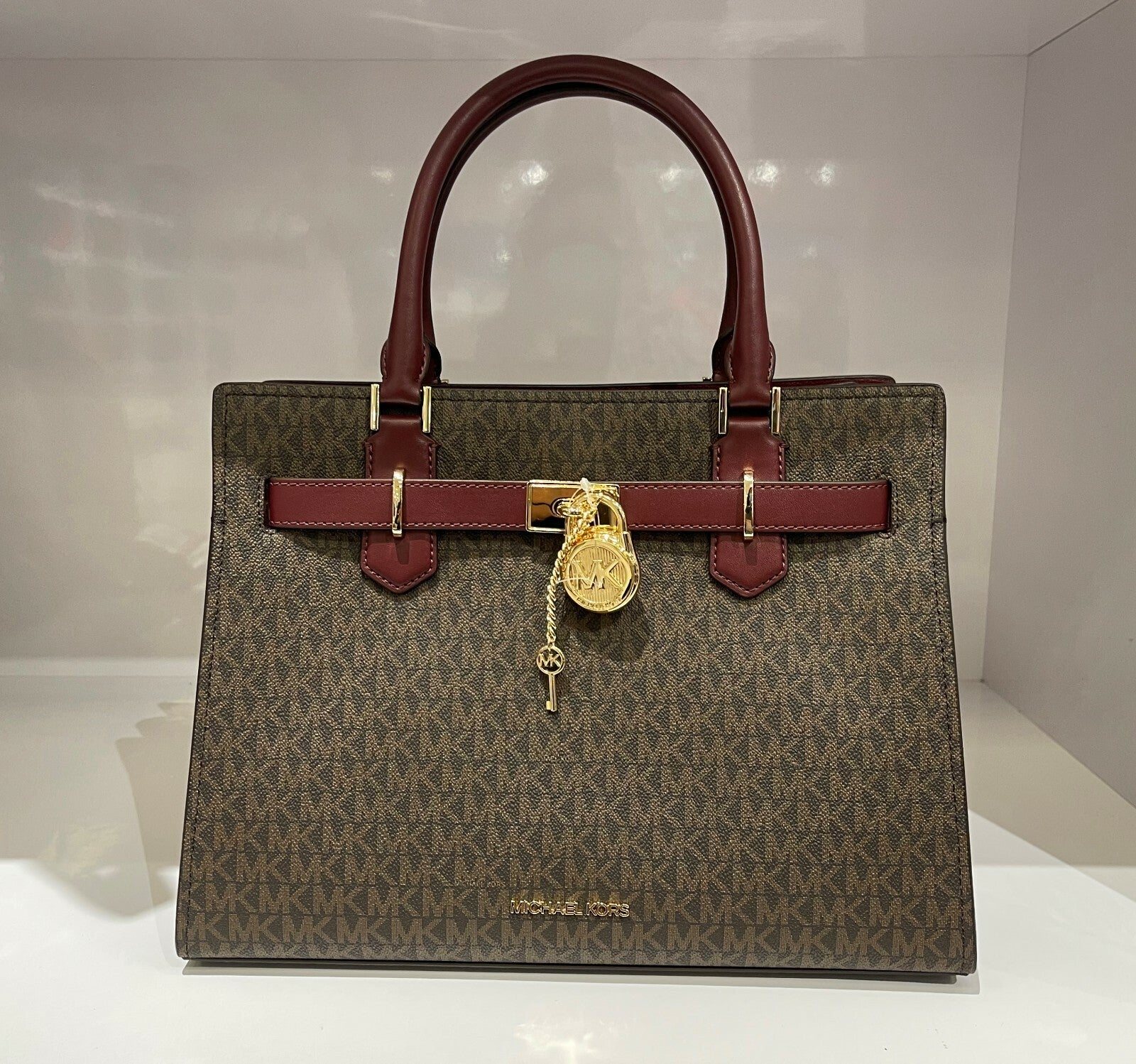 MICHAEL KORS HAMILTON MEDIUM SATCHEL SHOULDER CROSSBODY BAG