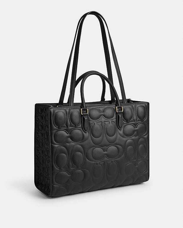NWT Coach Maggie Tote Bag In Blocked Signature Leather CY672 New