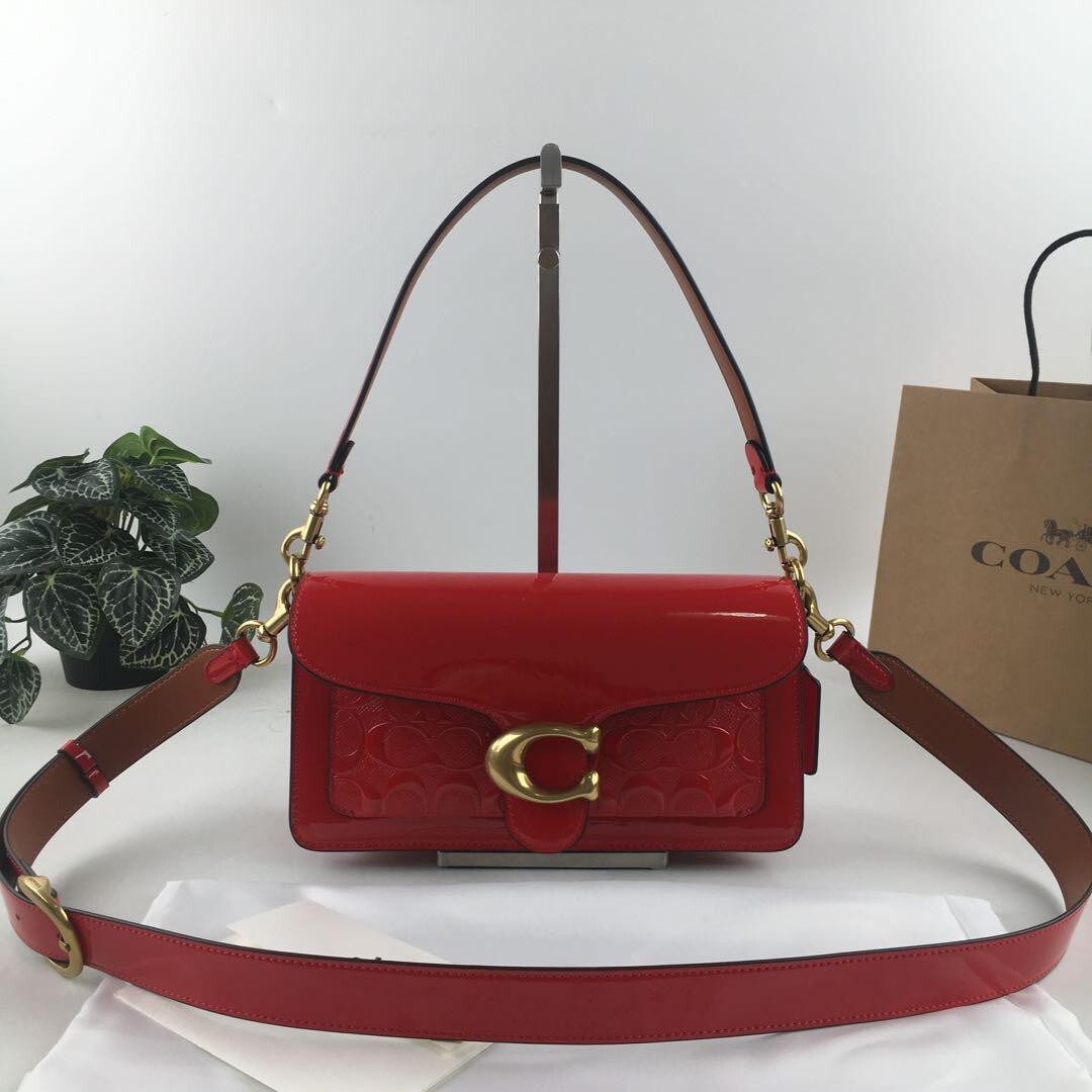 COACH  Tabby Shoulder Bag 26 In Signature Leather Red CM554 Outlet NEW