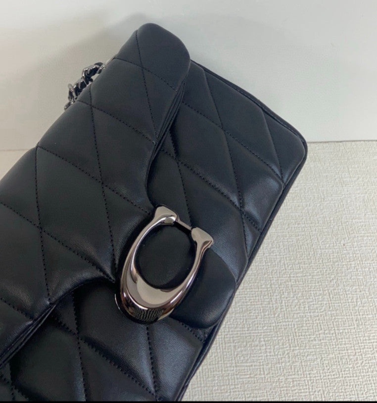 COACH Tabby Shoulder Bag 26 With Quilting Black CP150 Outlet NEW