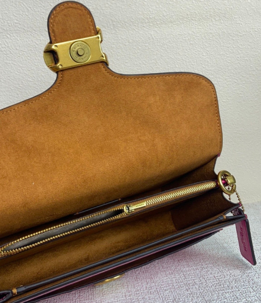 COACH  Tabby Shoulder Bag 26 In Signature Leather Purple CM554 Outlet NEW