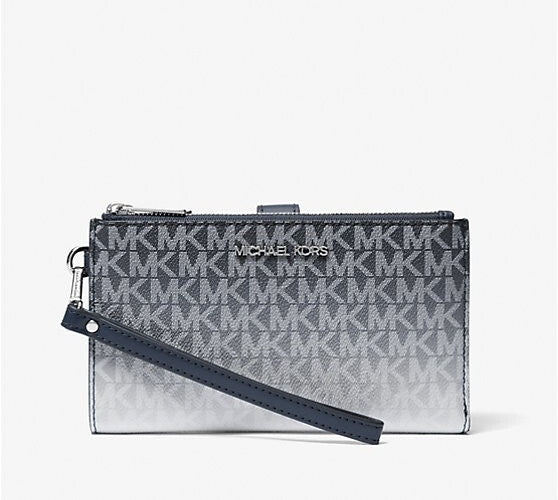 Michael Kors MK Jet Set Travel Double Zip Phone Wristlet Wallet