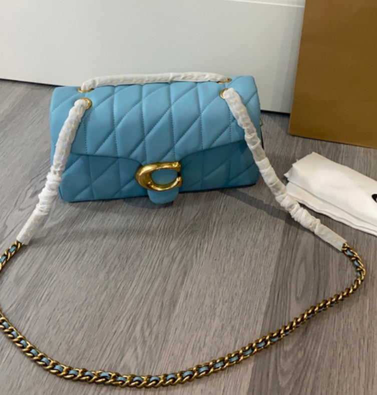 COACH Tabby Shoulder Bag 26 Quilted BlueBell CP150 Outlet NEW